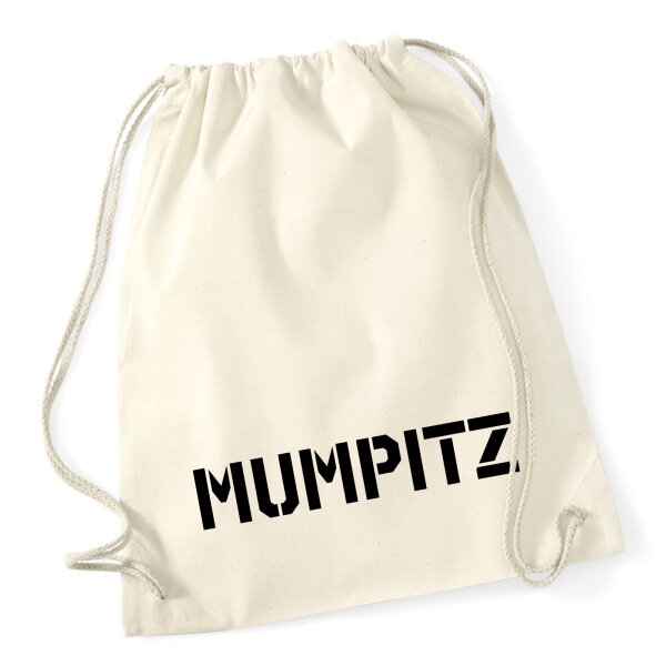 Turnbeutel Mumpitz Schriftzug 12 Liter