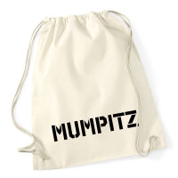 Turnbeutel Mumpitz Schriftzug 12 Liter