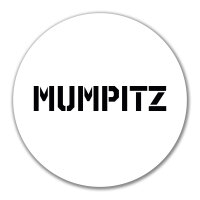 Aufkleber Mumpitz Schriftzug 10cm Sticker