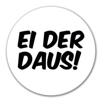 Aufkleber Ei der Daus Schriftzug 10cm Sticker
