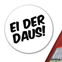 Aufkleber Ei der Daus Schriftzug 10cm Sticker
