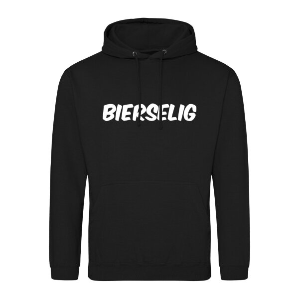 Unisex Hoodie Bierselig Schriftzug Größe S-3XL