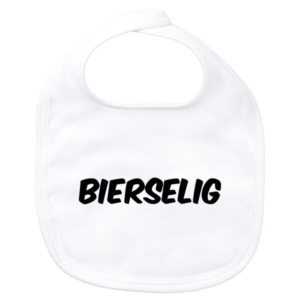 Baby Lätzchen Bierselig Schriftzug