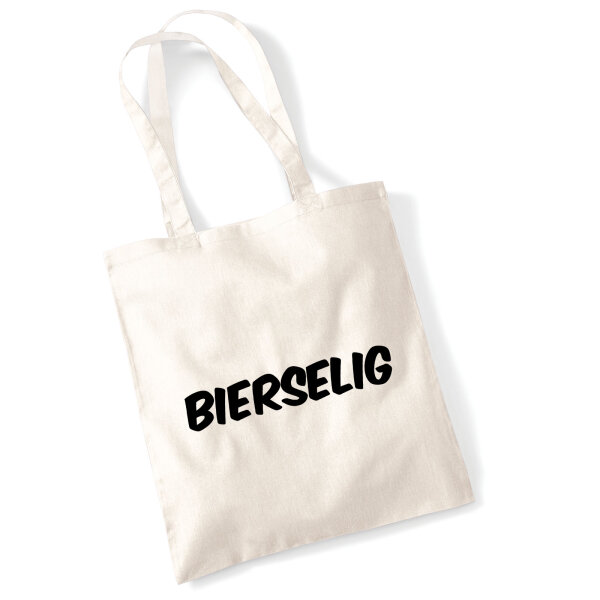 Jutebeutel Bierselig Schriftzug 10 Liter