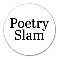 Aufkleber Poetry Slam Schriftzug 10cm Sticker