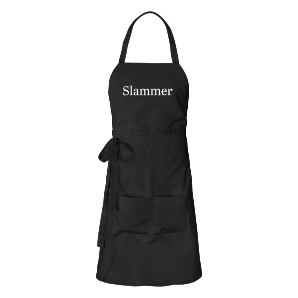 Schürze Slammer Schriftzug