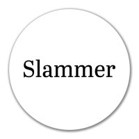 Aufkleber Slammer Schriftzug 10cm Sticker