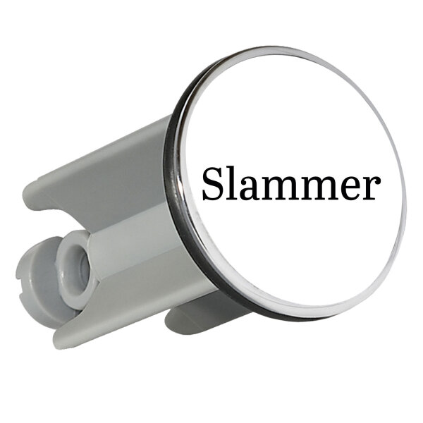 Waschbeckenstöpsel Slammer Schriftzug 4cm Abflussstopfen