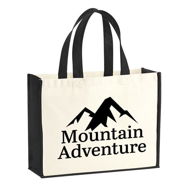 Jutetasche Mountain Adventure Berge 21 Liter Black