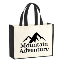 Jutetasche Mountain Adventure Berge 21 Liter Black