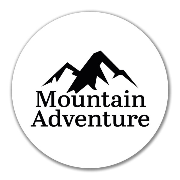 Aufkleber Mountain Adventure Berge 10cm Sticker