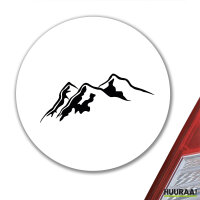 Aufkleber Berg Silhouette Mountain 10cm Sticker