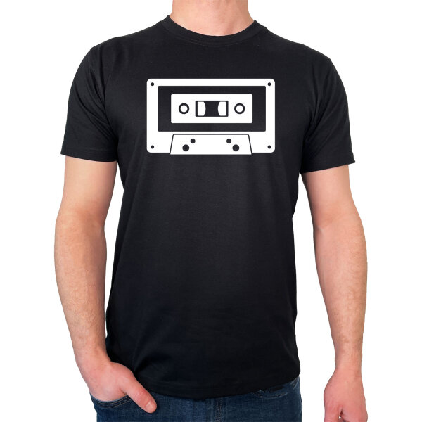 Herren T-Shirt Kassette Tape Größe S-3XL