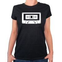 Damen T-Shirt Kassette Tape Größe XS-XXL
