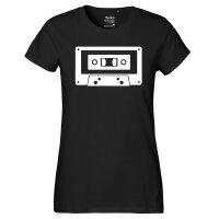Damen T-Shirt Kassette Tape Größe XS-XXL