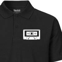 Damen Polo Shirt Kassette Tape