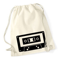 Turnbeutel Kassette Tape 12 Liter