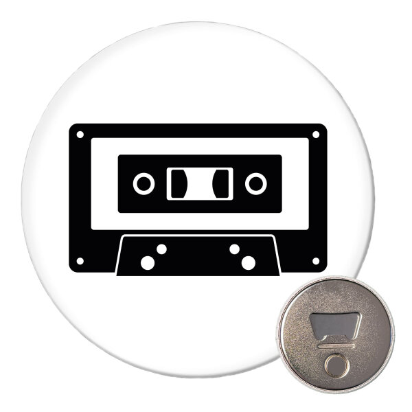 Magnet Kassette Tape 59mm Kühlschrankmagnet Flaschenöffner