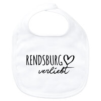 Baby Lätzchen Rendsburg verliebt Klettverschluss