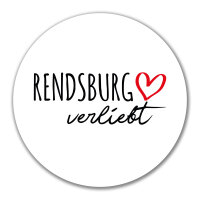 Aufkleber Rendsburg verliebt 10cm Sticker