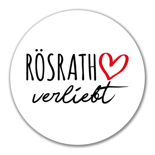 Aufkleber Rösrath verliebt 10cm Sticker
