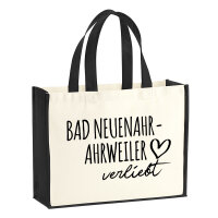 Jutetasche Bad Neuenahr-Ahrweiler verliebt 21 Liter Black