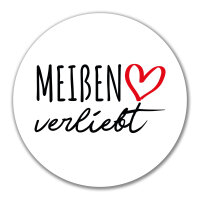 Aufkleber Meißen verliebt 10cm Sticker