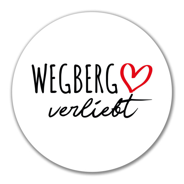 Aufkleber Wegberg verliebt 10cm Sticker