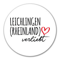Aufkleber Leichlingen Rheinland verliebt 10cm Sticker