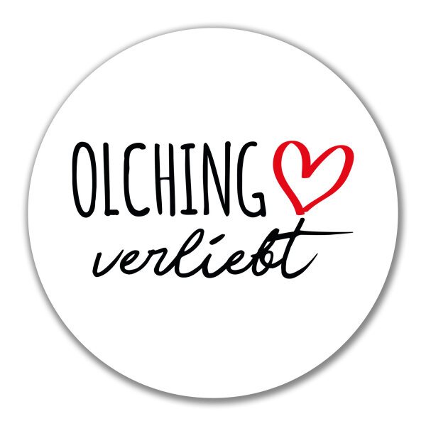 Aufkleber Olching verliebt 10cm Sticker
