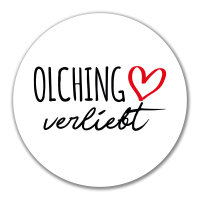 Aufkleber Olching verliebt 10cm Sticker