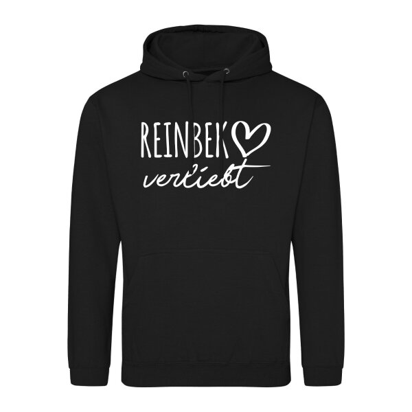 Unisex Hoodie Reinbek verliebt Größe S-3XL