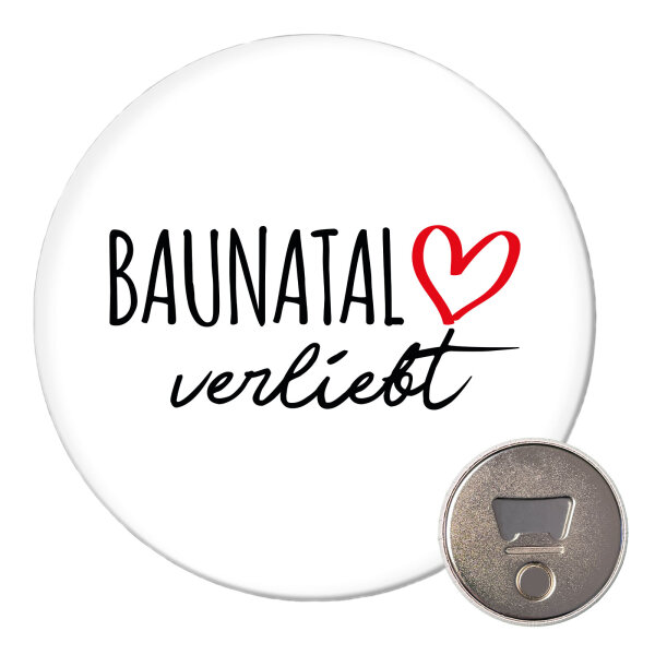Magnet Baunatal verliebt 59mm Kühlschrankmagnet Flaschenöffner