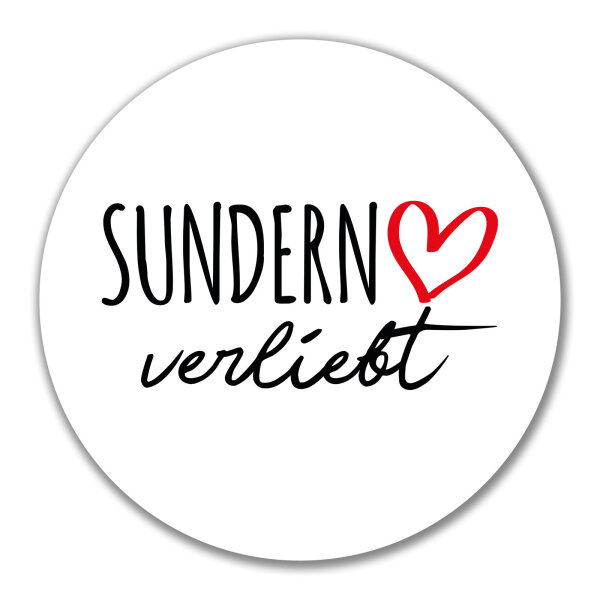 Aufkleber Sundern Sauerland verliebt 10cm Sticker