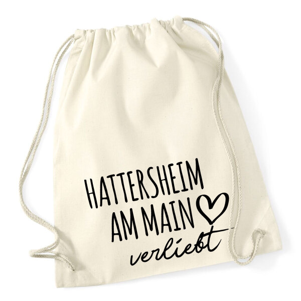 Turnbeutel Hattersheim am Main verliebt 12 Liter