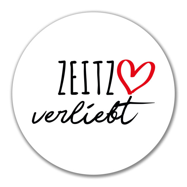 Aufkleber Zeitz verliebt 10cm Sticker
