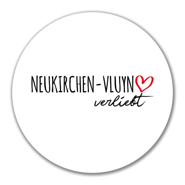 Aufkleber Neukirchen-Vluyn verliebt 10cm Sticker