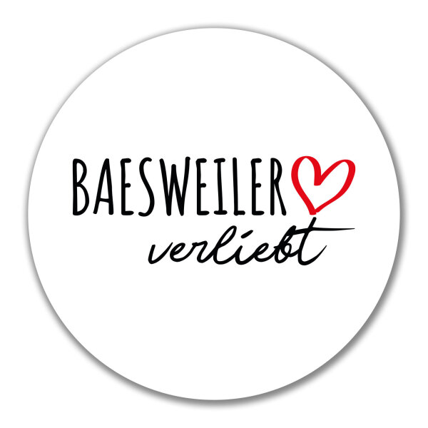 Aufkleber Baesweiler verliebt 10cm Sticker