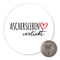 Magnet Aschersleben verliebt 59mm Kühlschrankmagnet...