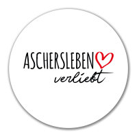 Aufkleber Aschersleben verliebt 10cm Sticker