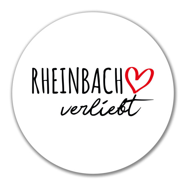Aufkleber Rheinbach verliebt 10cm Sticker