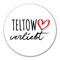 Aufkleber Teltow verliebt 10cm Sticker
