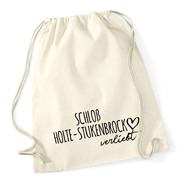 Turnbeutel Schloß Holte-Stukenbrock verliebt 12 Liter