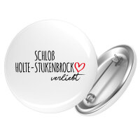 Button Schloß Holte-Stukenbrock verliebt Anstecker