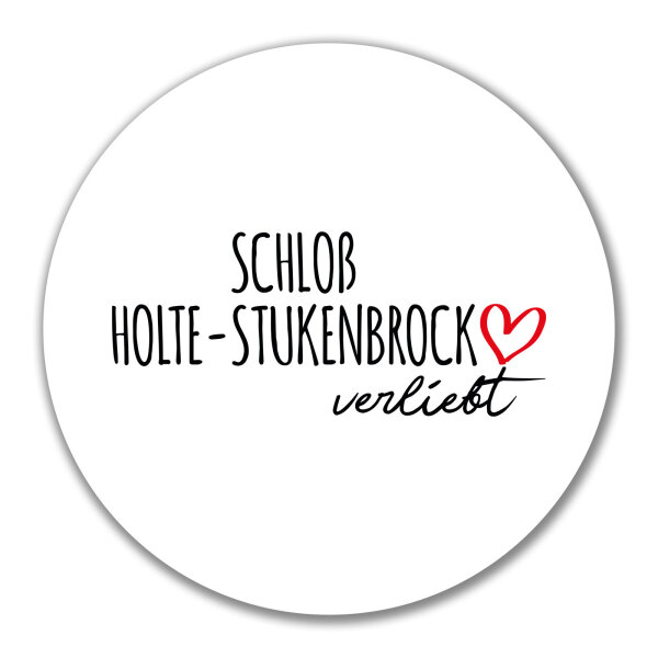 Aufkleber Schloß Holte-Stukenbrock verliebt 10cm Sticker