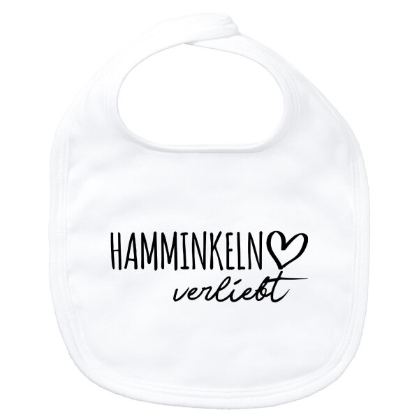 Baby Lätzchen Hamminkeln verliebt Klettverschluss