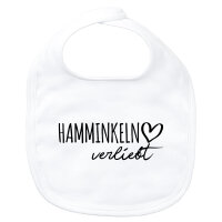 Baby Lätzchen Hamminkeln verliebt Klettverschluss