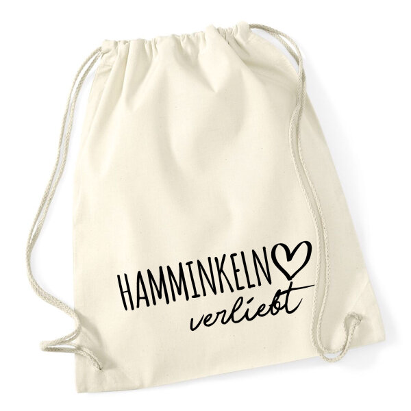 Turnbeutel Hamminkeln verliebt 12 Liter