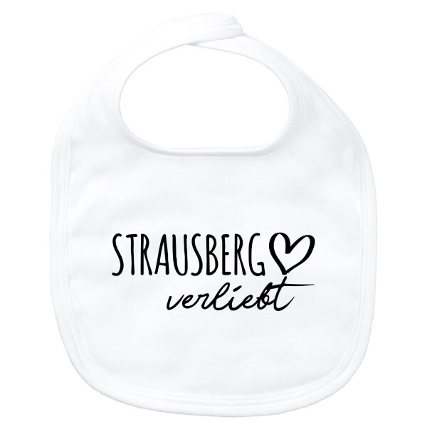 Baby Lätzchen Strausberg verliebt Klettverschluss