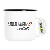 Emaille Tasse Sangerhausen verliebt 300ml Vintage Emaille...